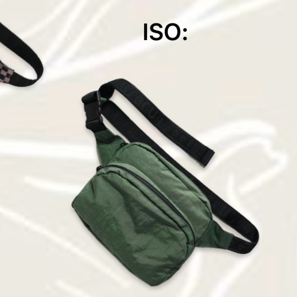 I S O baggu eucalyptus color fanny pack